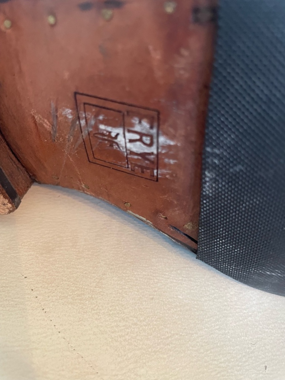 Frye Leather Knee-High Riding Boots in Chestnut Brown - Women size 7.5B - Picture 15 of 16
